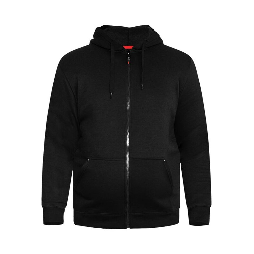 Duke Mens D555 Rockford Cantor Heavyweight Kingsize Full Zip Hoodie / Black
